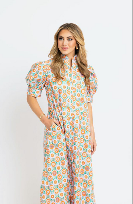 Floral Shirt Maxi Dress