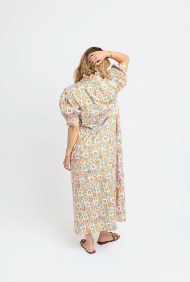 Floral Shirt Maxi Dress