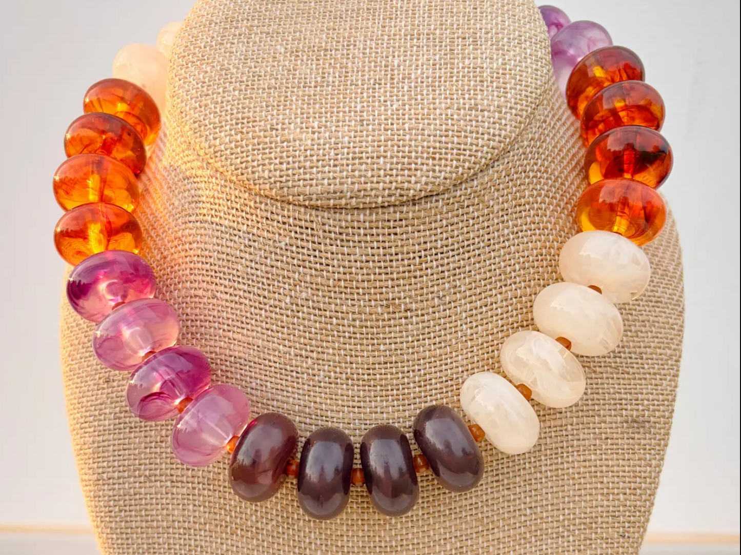 Rory Autumn Pop Beaded Necklace