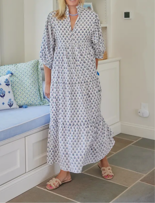 Palmetto Print Dress