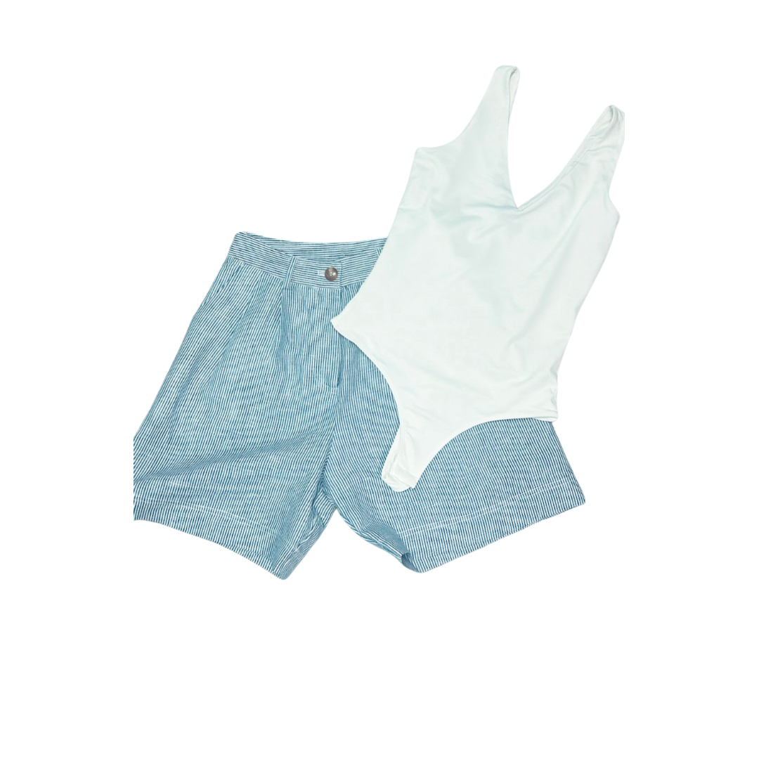 Karlie - Stripe Linen Walking Short
