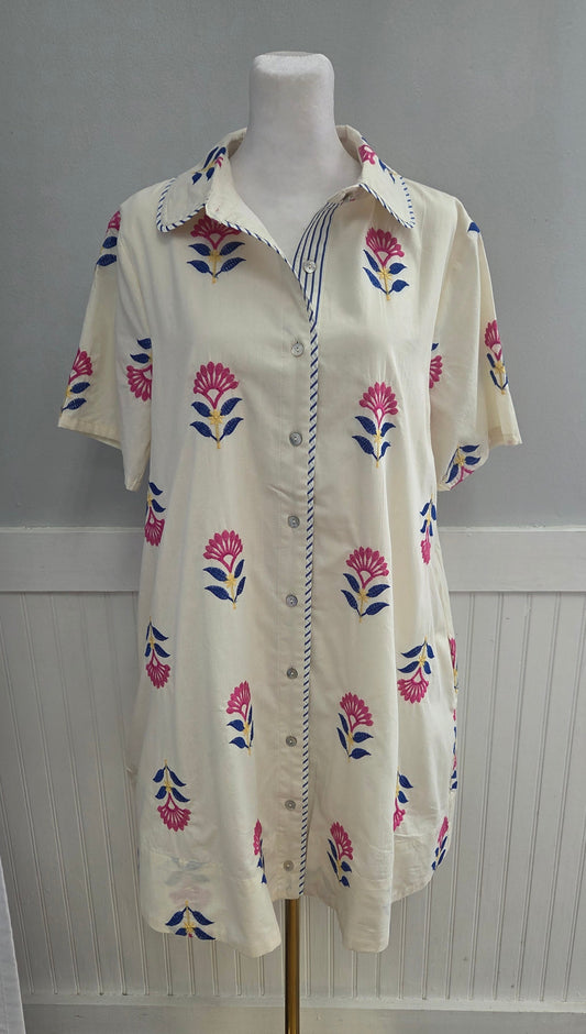 Floral Button Down Dress