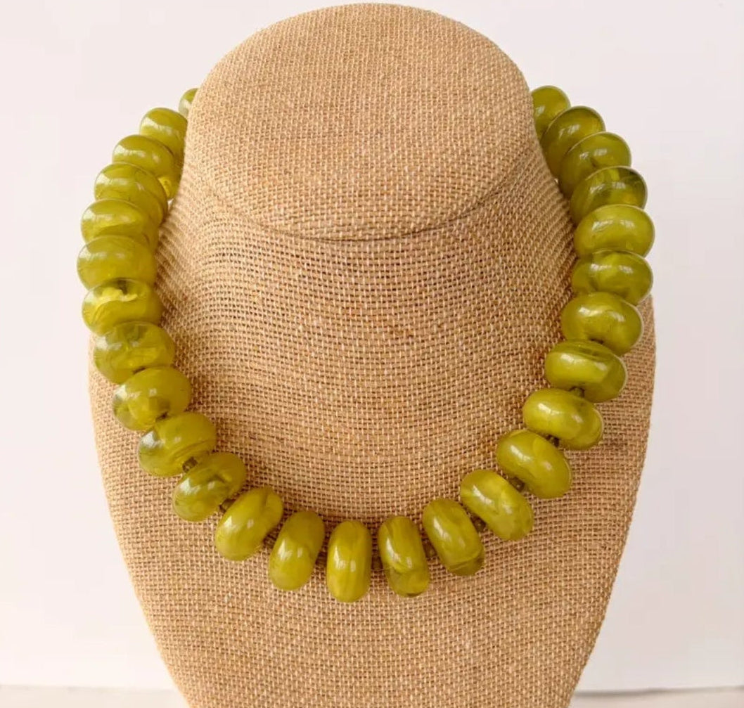 Rory Green Beaded Necklace