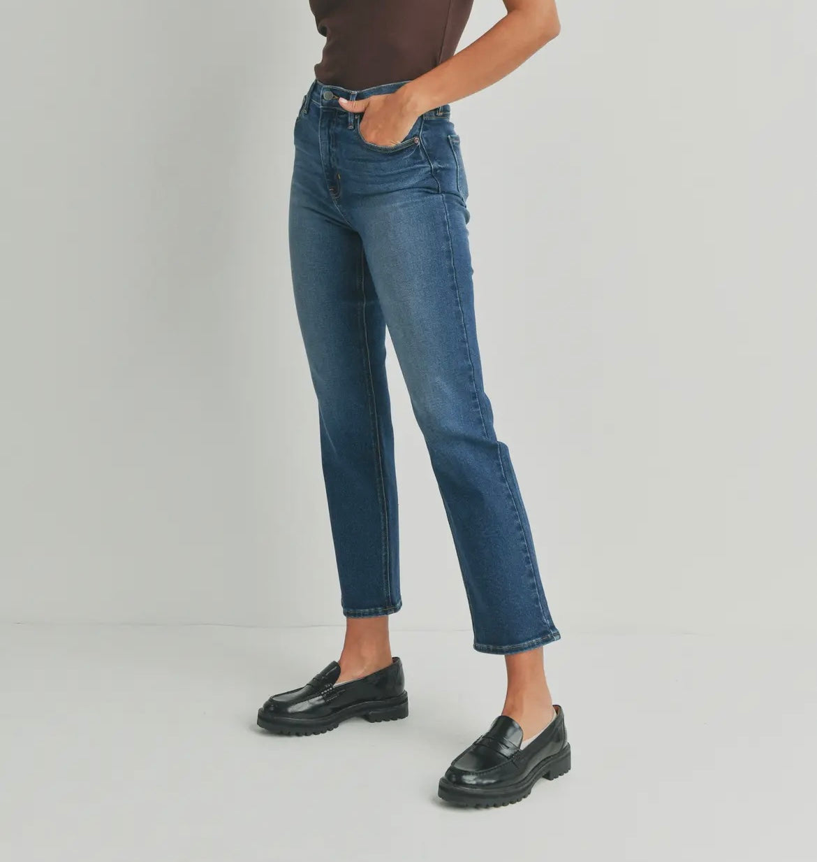 Just Black Denim - High Rise Classic Straight