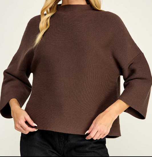 Faith Top-Dark Brown