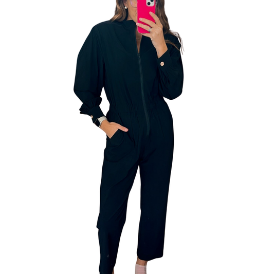 Karlie - Solid Zip Performance Jumpsuit