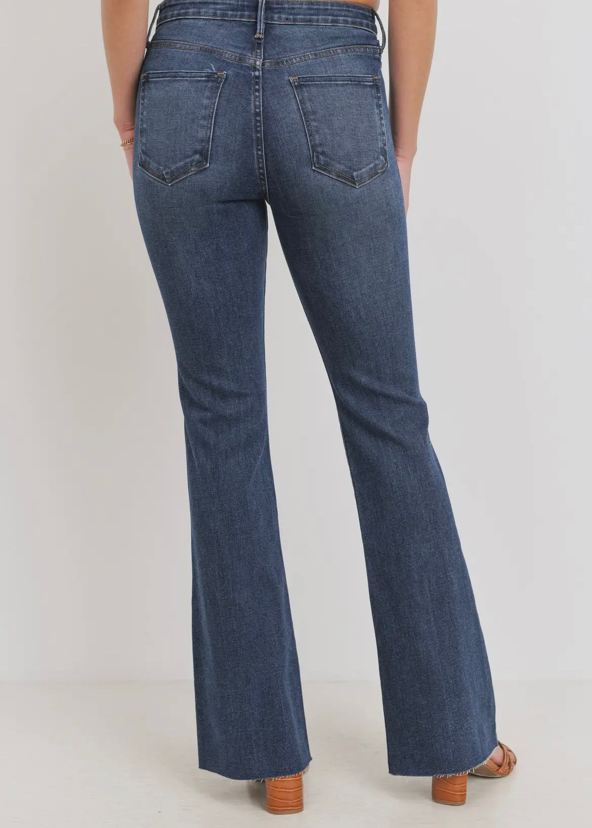 Just Black Denim - High Rise Scissor Cut Flare