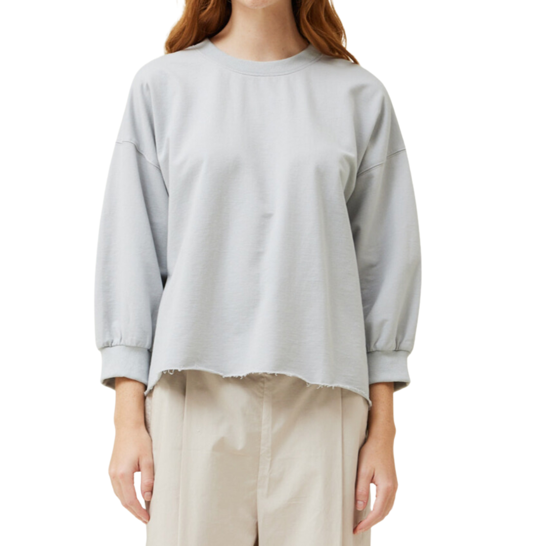 3/4 Sleeve Terry Top