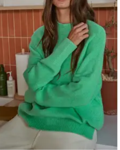 Green Oversized Sweater