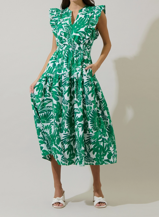 Masey Floral Midi Dress