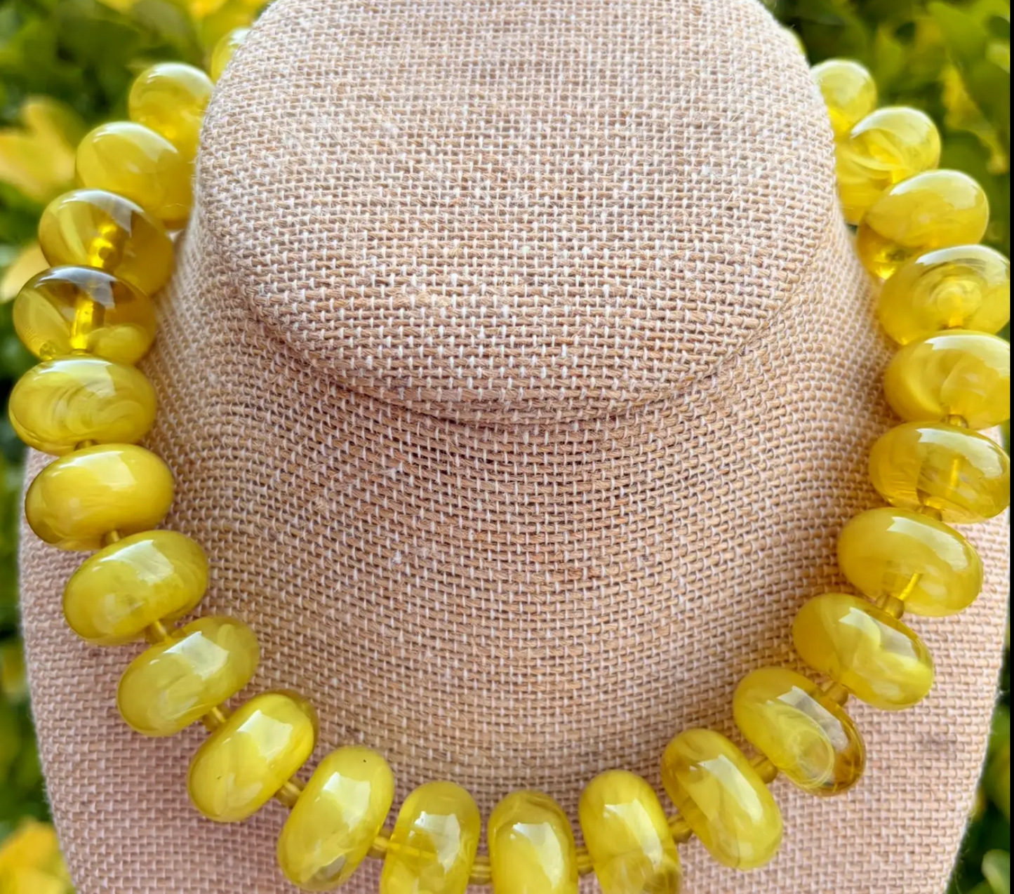 Rory Chartreuse Beaded Necklace