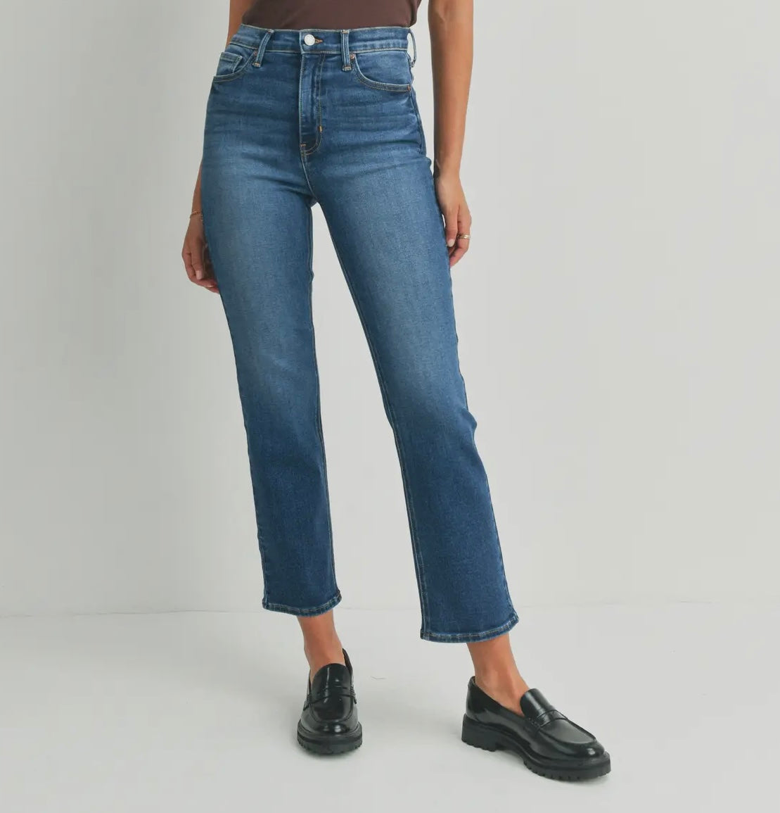 Just Black Denim - High Rise Classic Straight