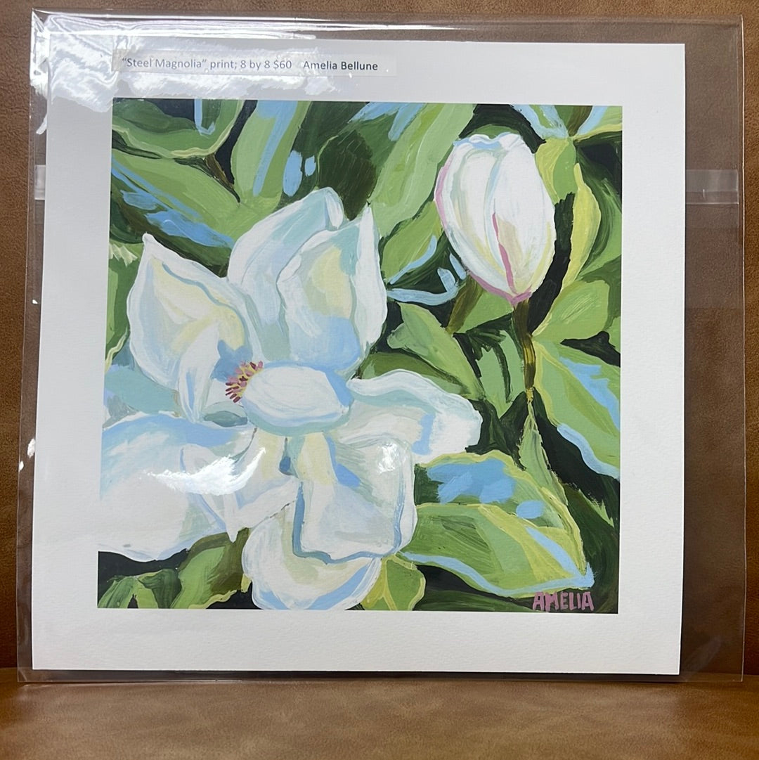 “Steel Magnolia” print 8 by 8 - Amelia Bellune