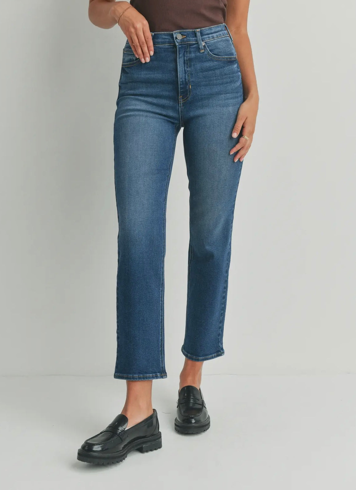 Just Black Denim - High Rise Classic Straight