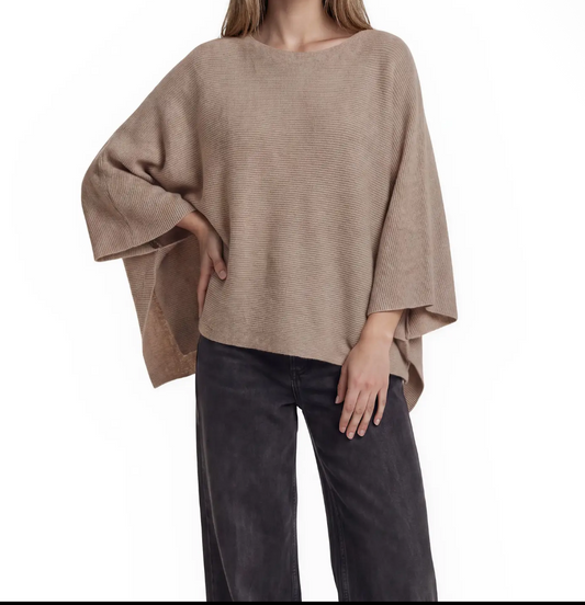 Oatmeal Cape Sweater