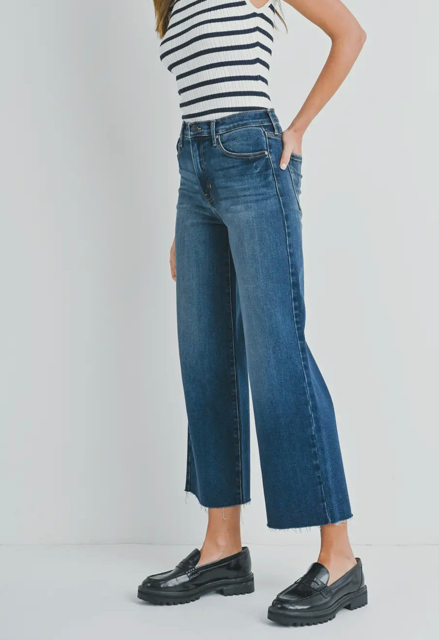 Just Black Denim - Dk Scissor Cut Wide Leg