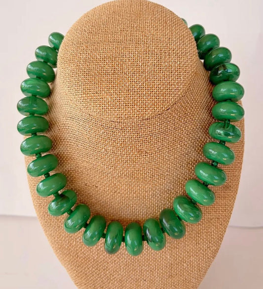 Rory Emerald Green Beaded Necklace