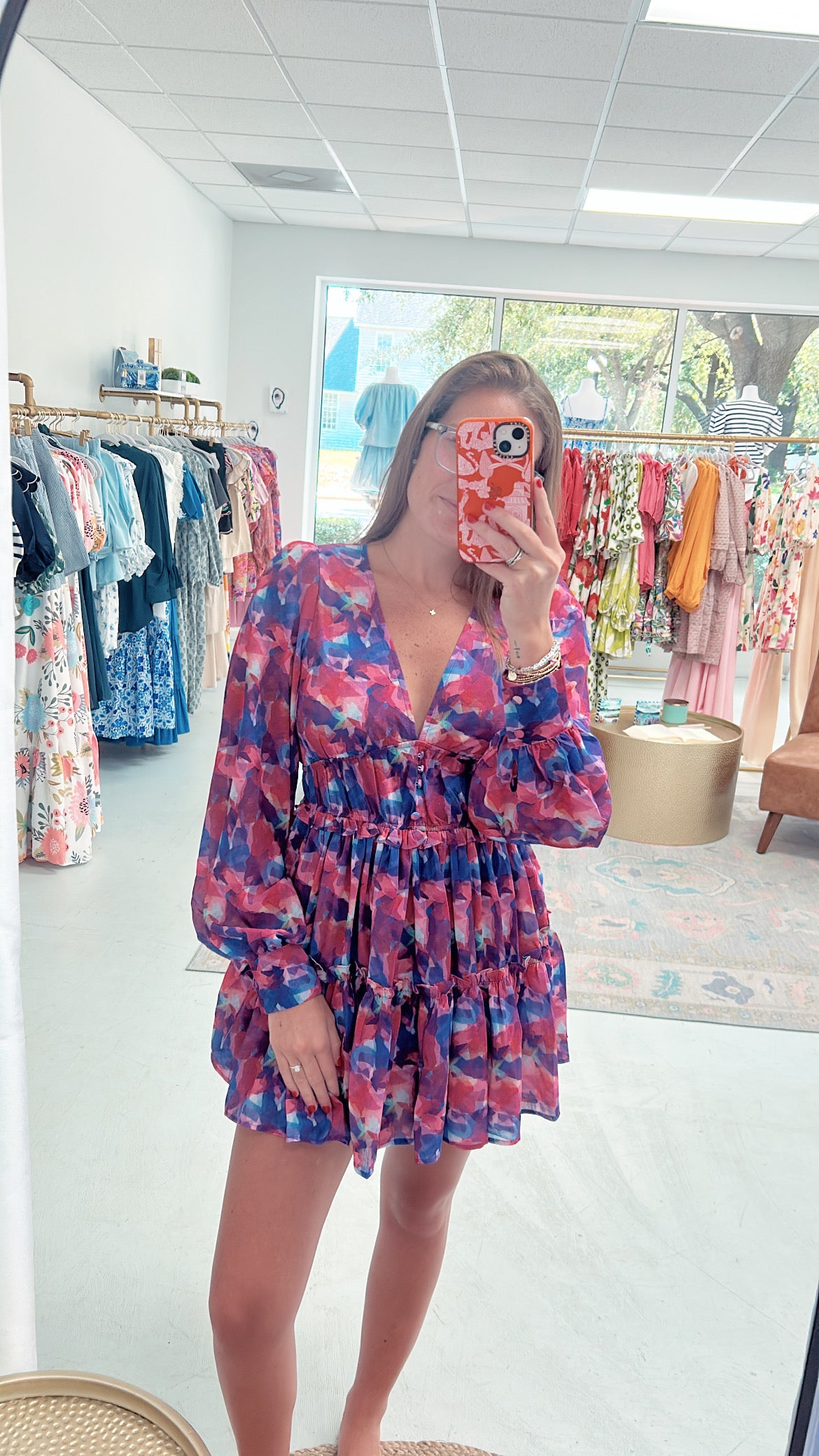 Floral Rain Margot Dress