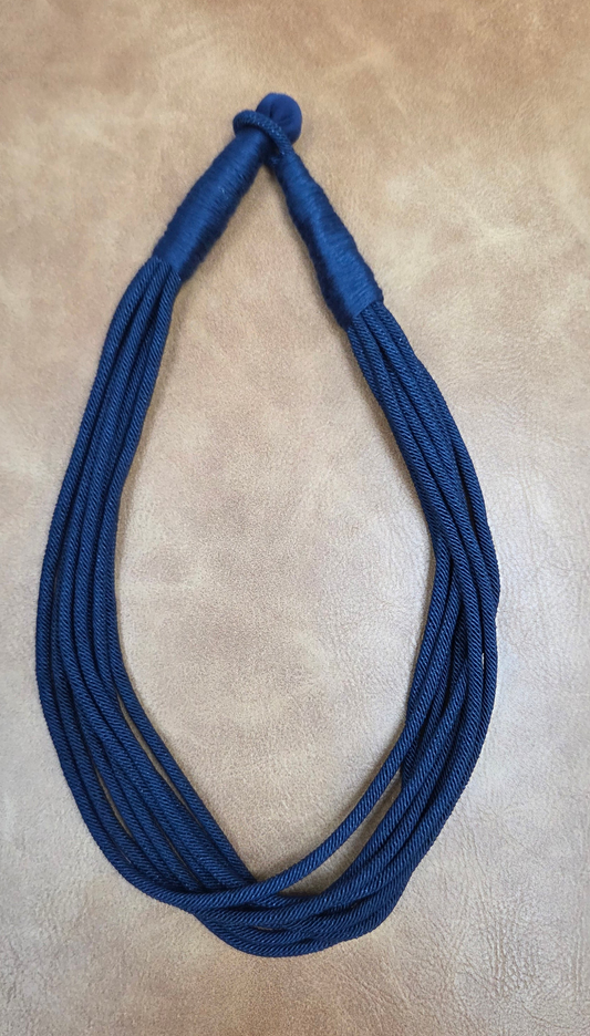 Navy Rope Necklace